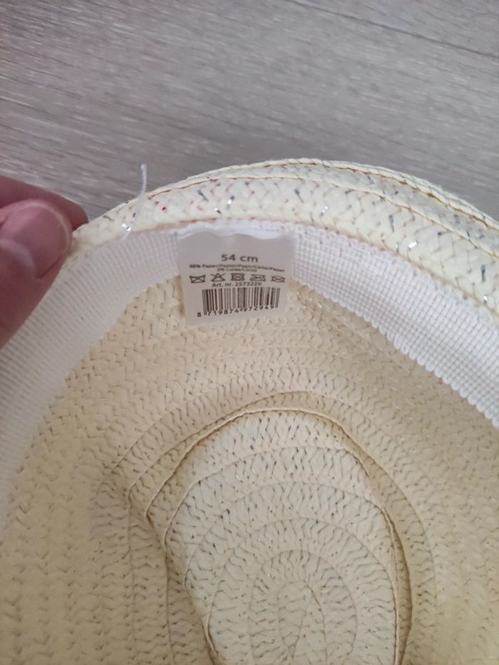 Chapeau effet paille fille - photo numéro 2