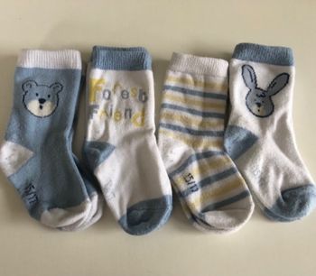 Lot de 4 chaussettes bébé 15/17