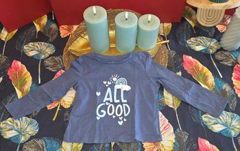 Tee-shirt ML bleu 2-3 ans