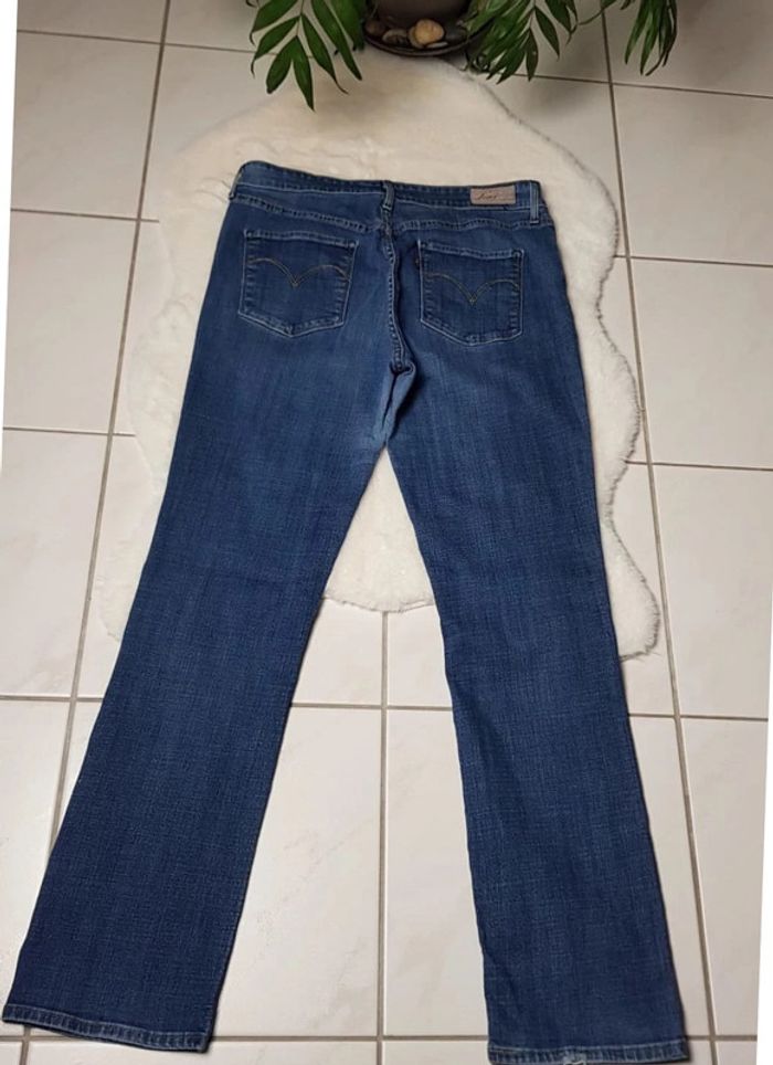 Jean Levi's Demi Curve Mid Rise Straight Bleu - photo numéro 3