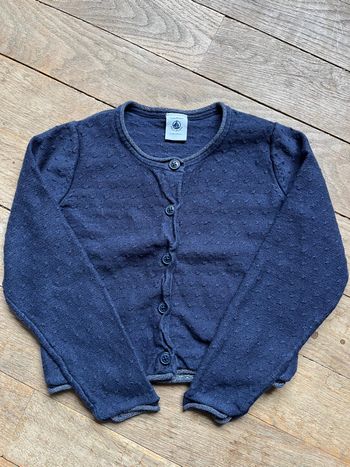 Gilet marine Petit Bateau 4 ans