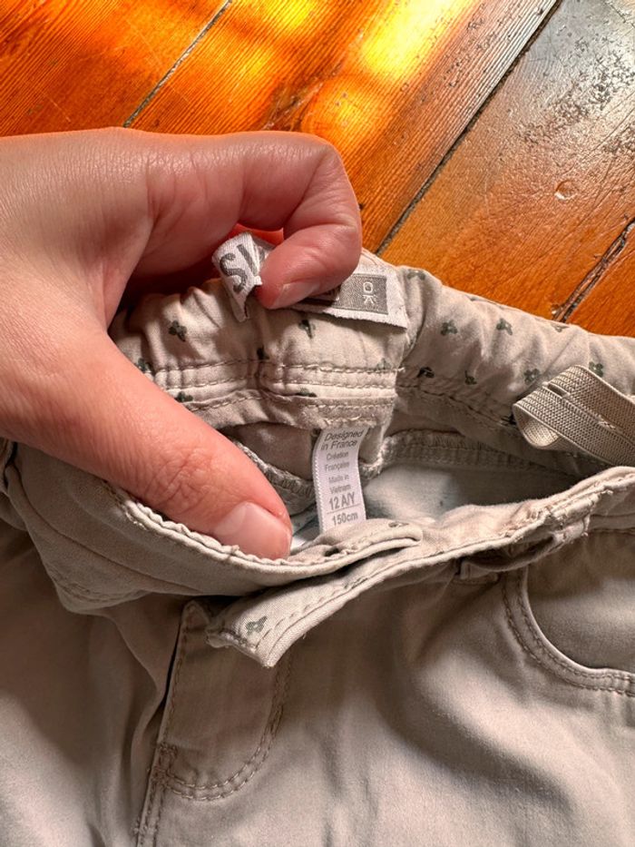 Pantalon okaidi 12a gris libellule - photo numéro 3