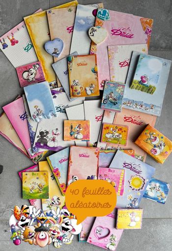 Lot de 40 feuilles Diddl