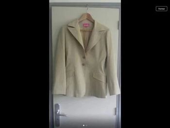 Veste de tailleur beige