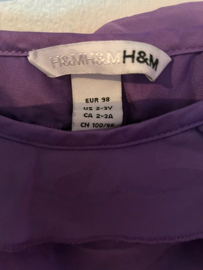Robe légère à volants doublée, taille 3 ans, H&M. - photo numéro 2