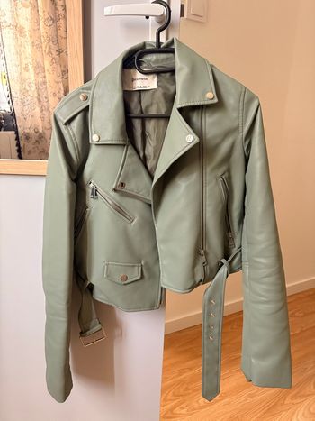 Veste en cuir stradivarius