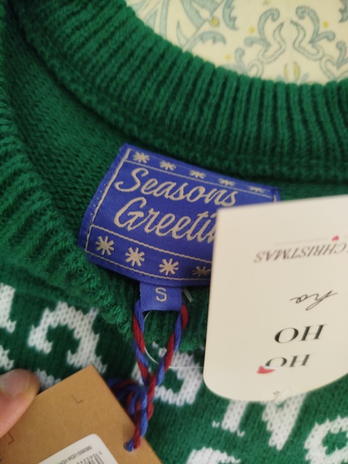 Pull moche de Noël homme taille.S vert - photo numéro 10