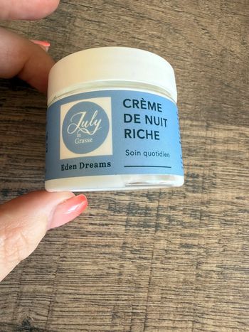 July in Grasse crème de nuit riche