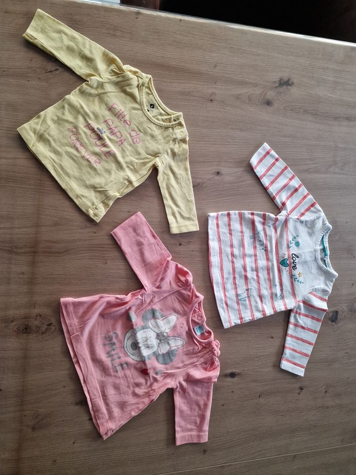 Lot de 3 t-shirts 3 mois