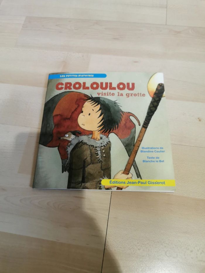 Livre croloulou visite la grotte