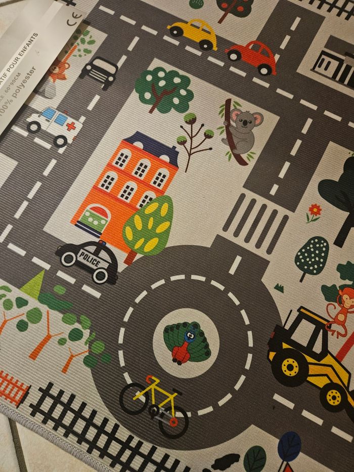 Tapis voiture jeu enfant 60x 90 cm - photo numéro 2