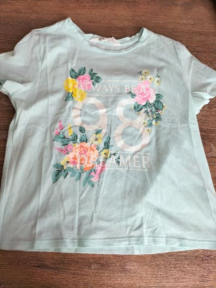 Tee-shirt fille imprimé fleuri H&M 8-10 ans