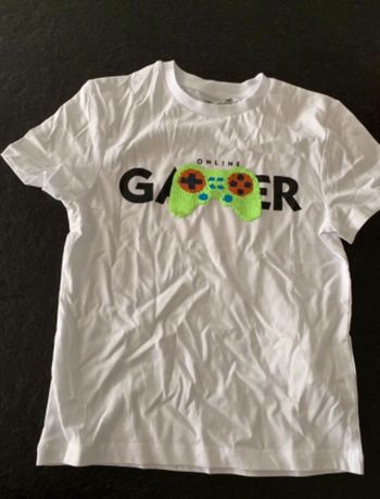T-shirt manches courtes print sequins magiques