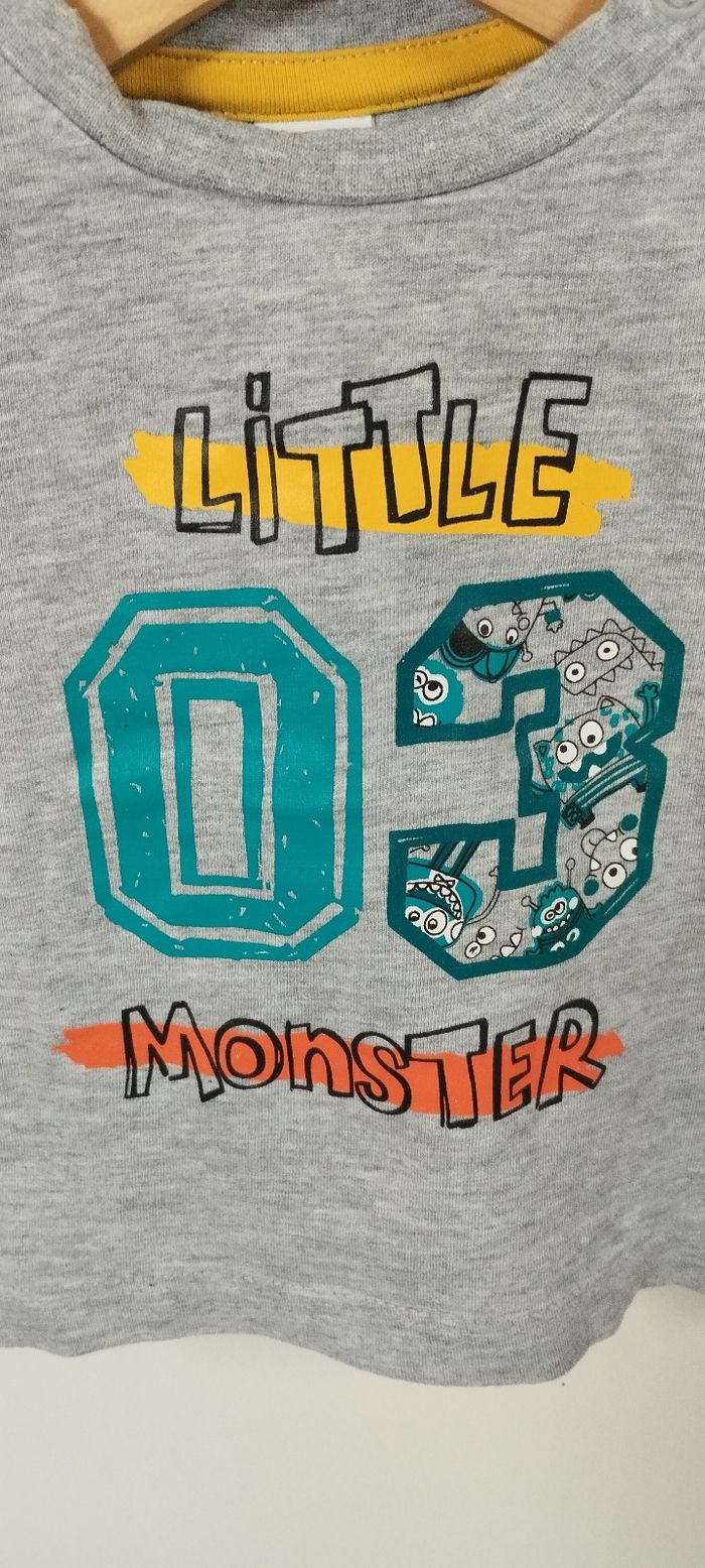 T-shirt ML garçon 6 mois C&A - photo numéro 3