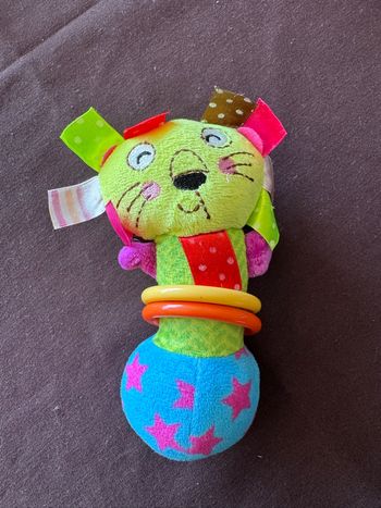 Hochet d’éveil bébé Lion multicolore 