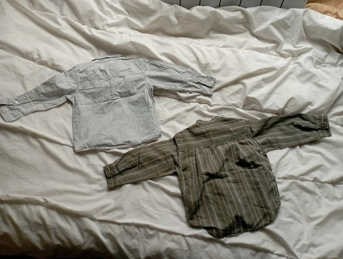 Lot 2 chemises manches longues marques diverses 3 ans - photo numéro 3