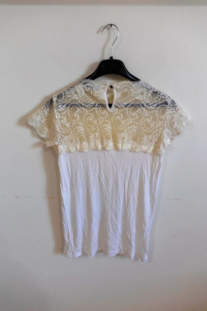 C50 blouse blanc La redoute 34/36 - photo numéro 2