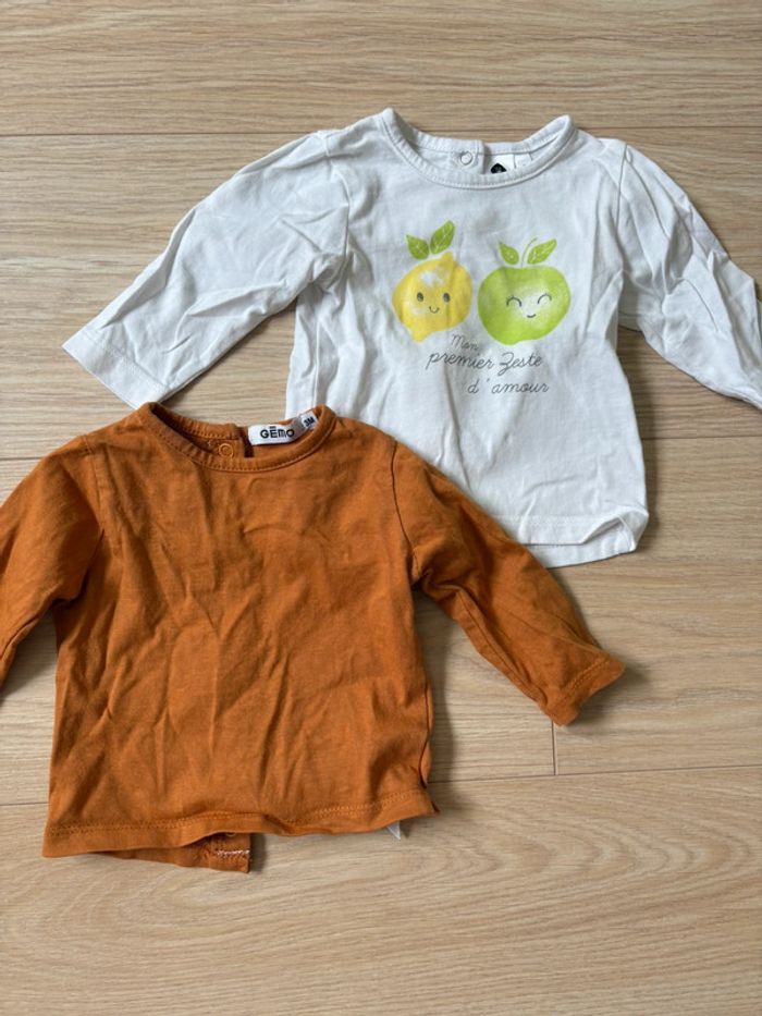 Lot tee shirt manche longue