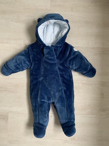 Manteau combinaison velours sur l’extérieur 6 mois