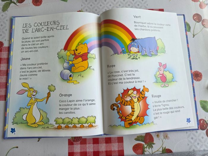 LIVRE DISNEY WINNIE L'OURSON À  LA DÉCOUVERTE DES COULEURS 🔴🟠🟣🔵🟡 NEUF MARQUE HACHETTE - photo numéro 2