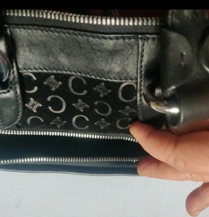 Sac Celine en cuir et velours - photo numéro 10