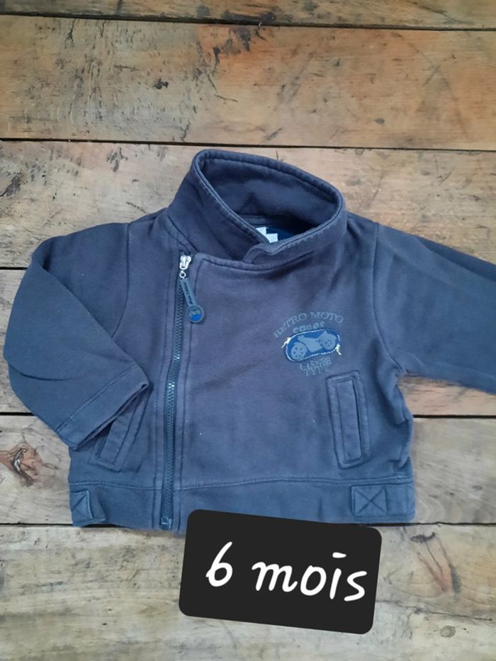 Sweat zippé 6 mois