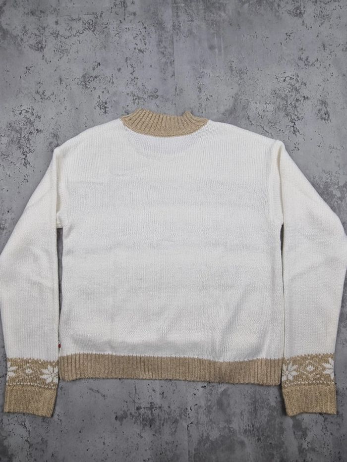 Pull motifs flocons Tommy Hilfiger – Taille XS Femme (mesures en photos) - photo numéro 5