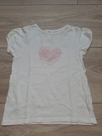 Tee shirt manche courte fille 24 mois