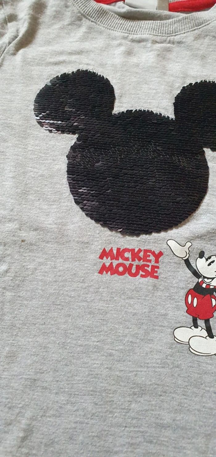 Maillot t-shirt manches longues Mickey 5ans garçon - photo numéro 2