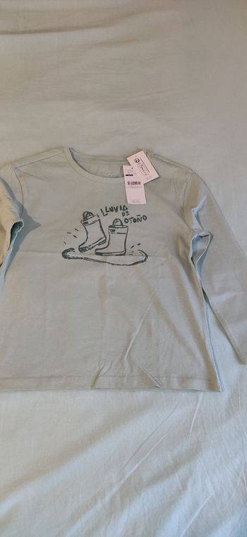 T-shirt manches longues fille 6-7 an neuf