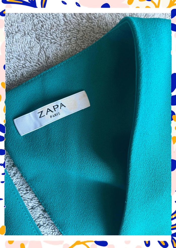 💚 Haut Zapa Taille 0 – Doux & Détail Bouton Discret - photo numéro 3