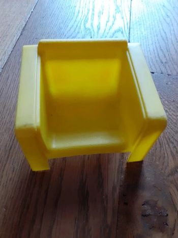 🎀 Fauteuil jaune Barbie vintage