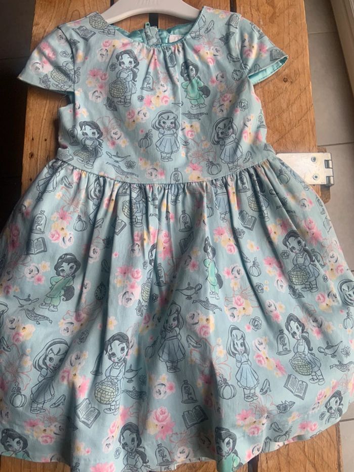 Robe bleu princesse animators Disney 3ans