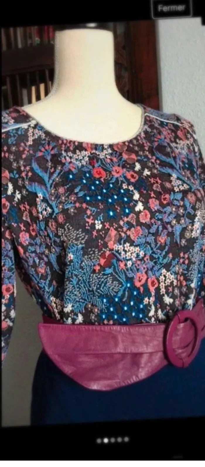 Blouse  fleurie  36 - photo numéro 7