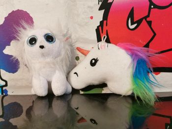 Doudou peluche licorne