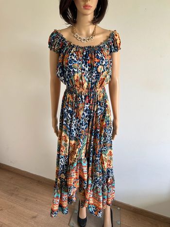 Robe longue neuve en soie Trebol taille S