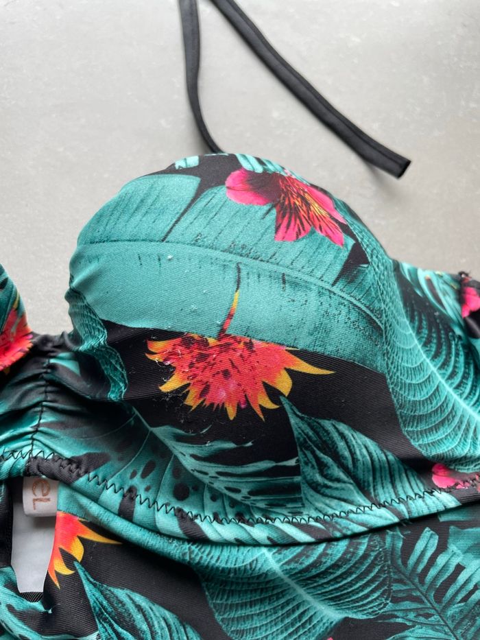 Maillot de bain bustier tropical femme - photo numéro 3