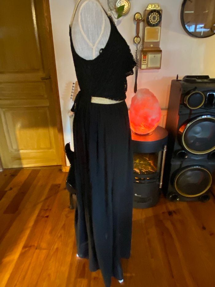 Robe longue noire et dorée LUSA Paris – Taille S/M - photo numéro 5