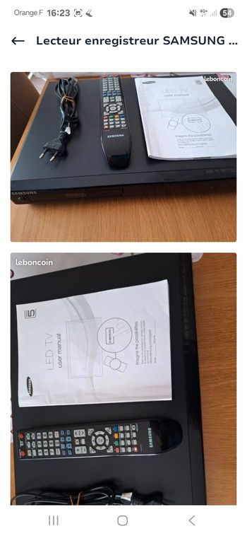 Lecteur enregistreur Samsung