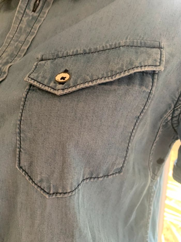 Chemise Kaporal jean taille 38 manches courtes - photo numéro 4