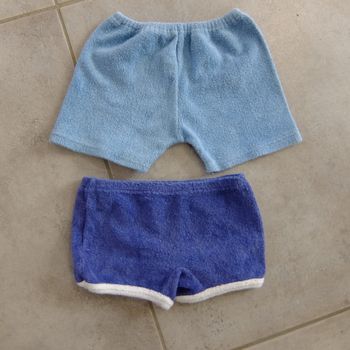 Lot 2 shorts vintage 2 ans