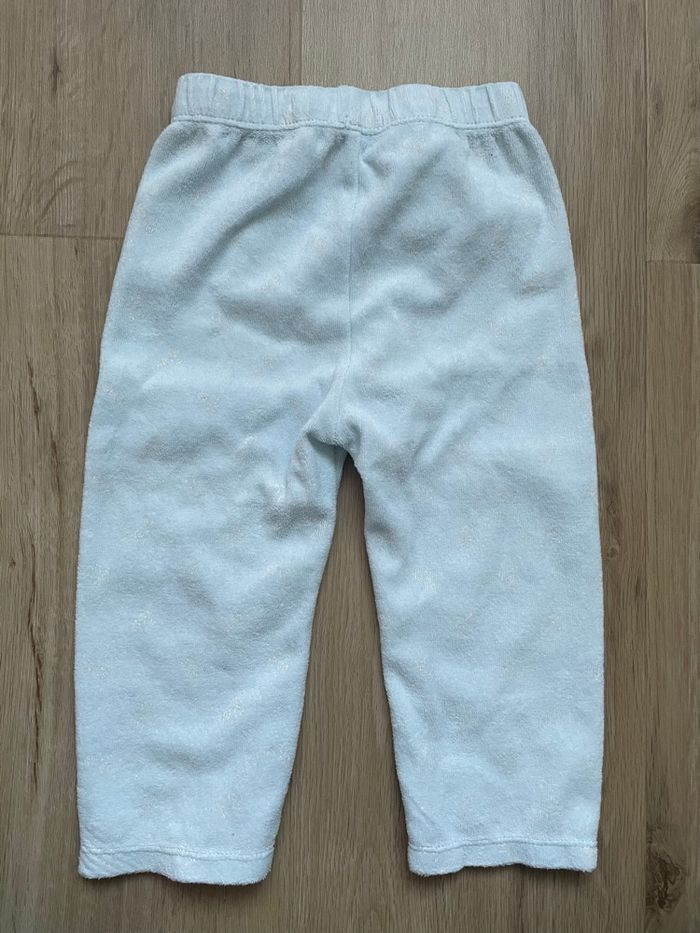 Pyjama deux parties Gémo blanc et bleu 24 mois - photo numéro 2