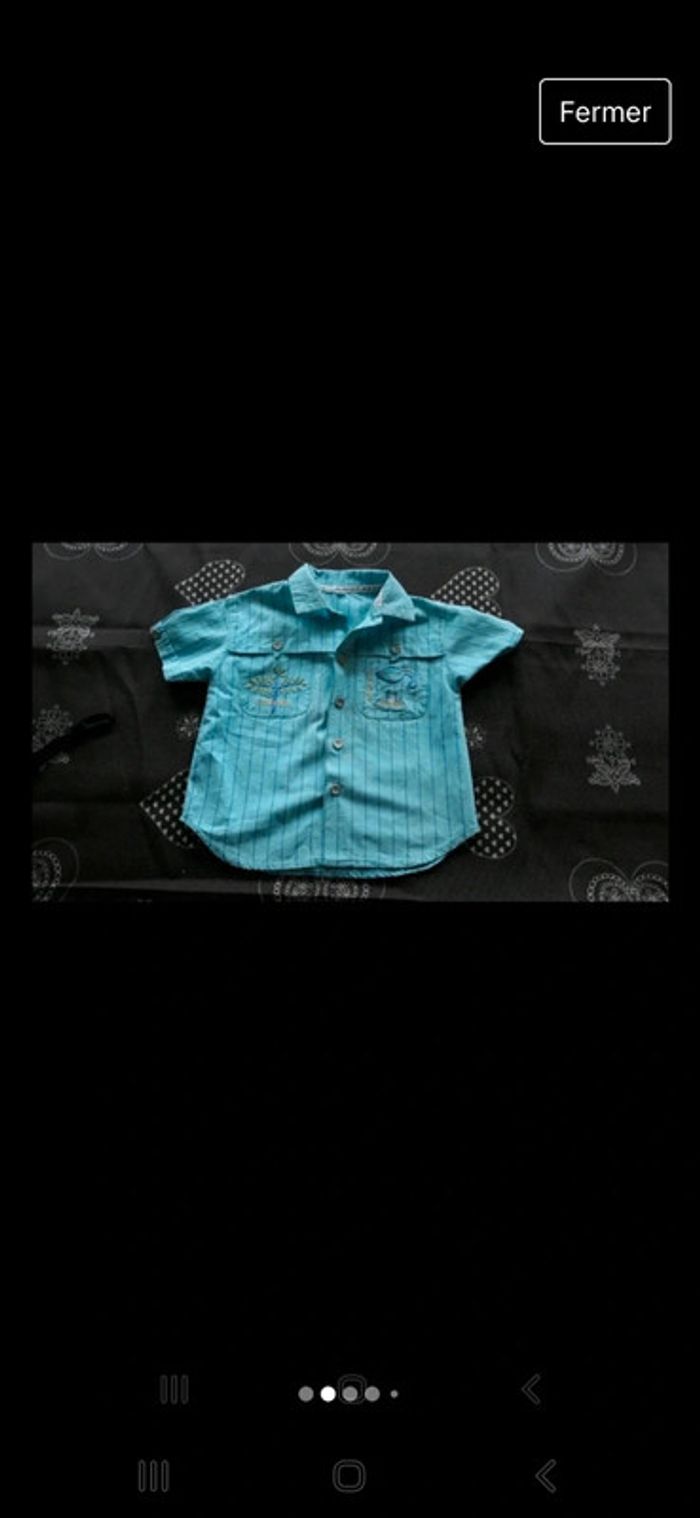 Boy chemisette bleue 24 mois - photo numéro 2