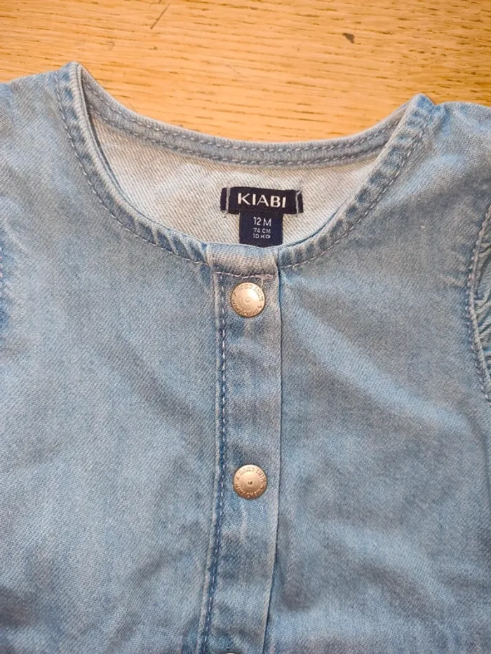 Robe en jean Kiabi 12 mois excellent état - photo numéro 3