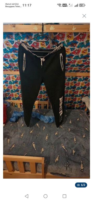 Jogging noir et blanc