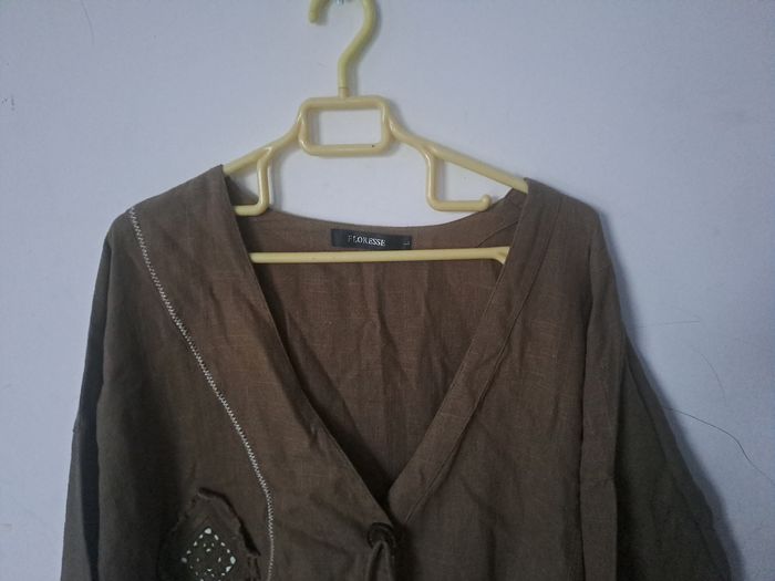 Veste / Gilet Kaki Floresse Taille L - photo numéro 3