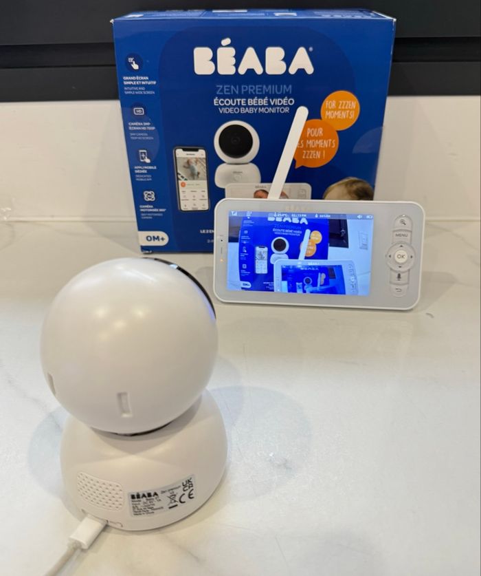 BÉABA Babyphone écoute-bébé caméra Vidéo Zen Premium V2.