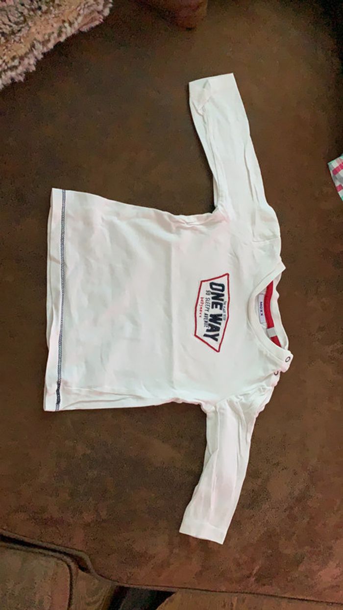 Tee shirt à manches longues Mexx 6-9 mois blanc