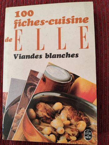 Livre de recettes "100 fiches-cuisine de ELLE, Viandes blanches