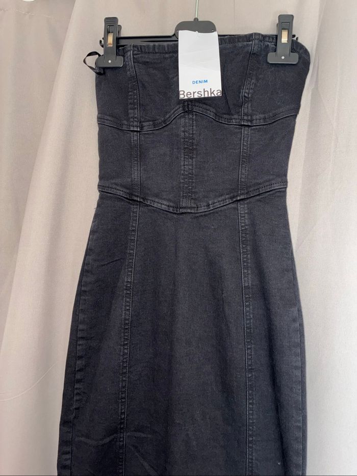 Robe longue en jean Bershka XS - photo numéro 3
